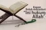 KAPAN BOLEH MENYEBUT “INI HUKUM ALLAH”?