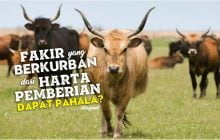 APAKAH ORANG FAKIR YANG BERKURBAN DARI UANG PEMBERIAN ORANG MENDAPATKAN PAHALA KURBAN?