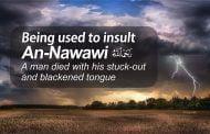 BEING USED TO INSULT AN-NAWAWI, A MAN DIED WITH HIS STUCK-OUT AND BLACKENED TONGUE