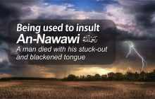 BEING USED TO INSULT AN-NAWAWI, A MAN DIED WITH HIS STUCK-OUT AND BLACKENED TONGUE