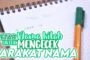 DAFTAR NAMA KITAB UNTUK MENGECEK HARAKAT NAMA (Spesial Untuk Para Ustaz)