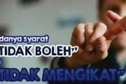 BEDANYA SYARAT “TIDAK BOLEH” DAN SYARAT “TIDAK MENGIKAT”