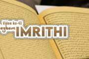 VIDEO KE 40 SYARAH NAZHAM IMRITHI