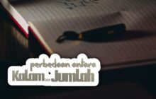 PERBEDAAN ANTARA KALAM DENGAN JUMLAH