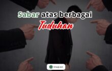 SABAR ATAS BERBAGAI TUDUHAN