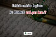 PERLUKAH MEMBAHAS KEYAKINAN NUR MUHAMMAD UNTUK PARA AWAM?